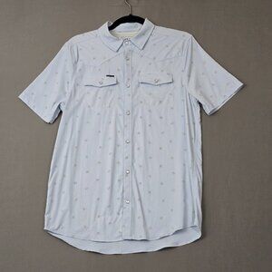 Men's Light Blue Casual Button Down Shirt